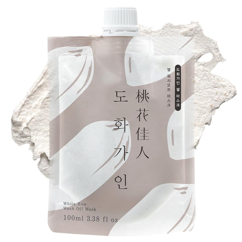 House of Dohwa, White Rice Wash off Facial Mask l Holiday Skincare Essential Korean Skin Care Produced from Domestically Harvested Ingredients, Gentle Hydrating & Soothing l 3.38 fl. Oz - Image 1